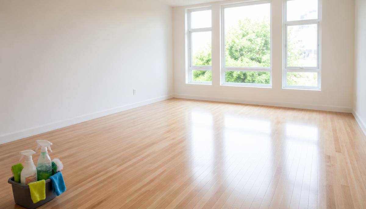 Empty flat cleaned at end of tenancy